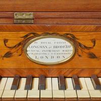 A George III inlaid mahogany pianoforte Longman & Broderip Musical Instrument Makers (active 1776-1798), London, circa 1790