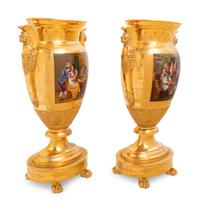 A Pair of Paris Porcelain Vases