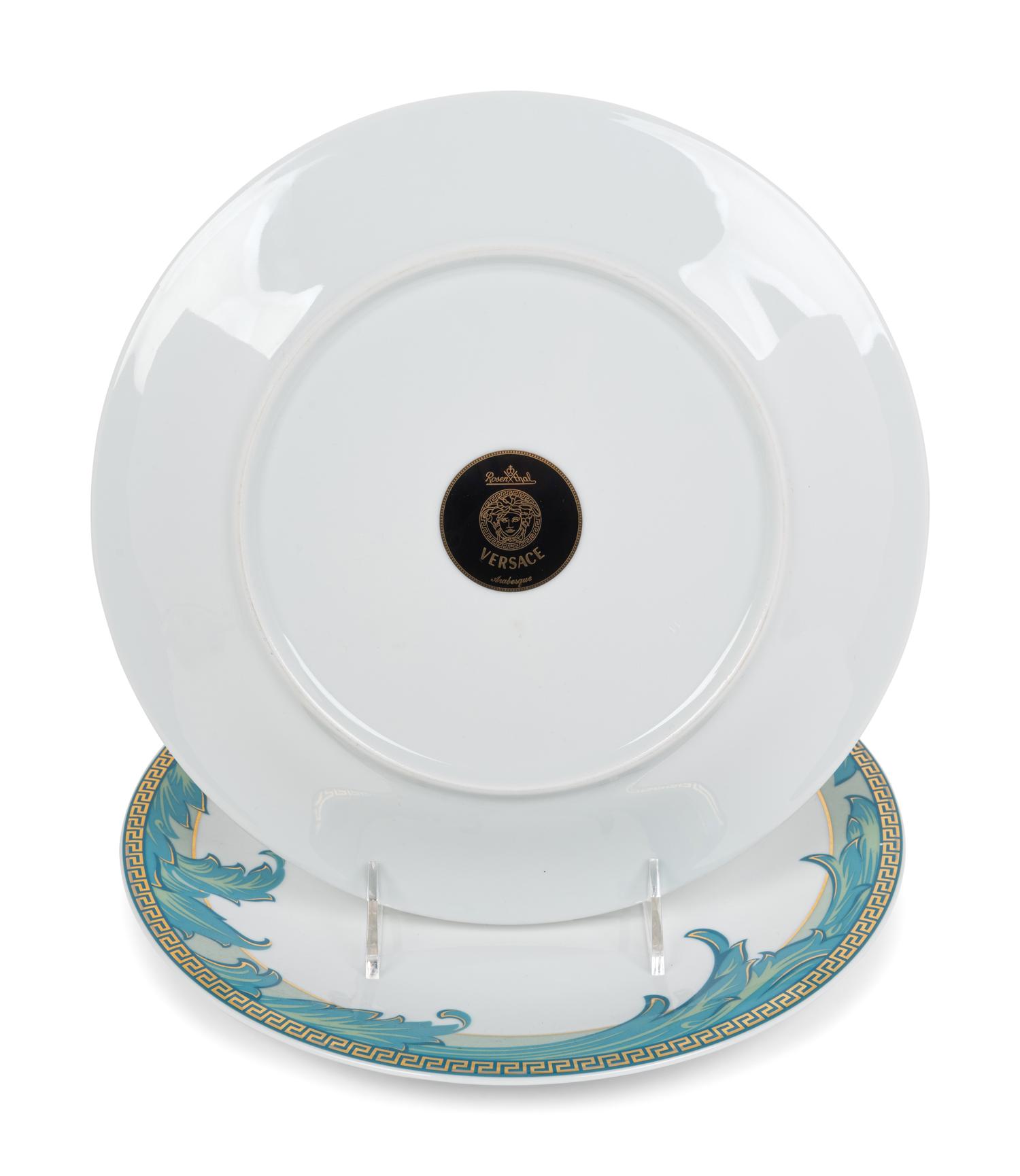 A Group of Versace Arabesque Porcelain Dinnerware