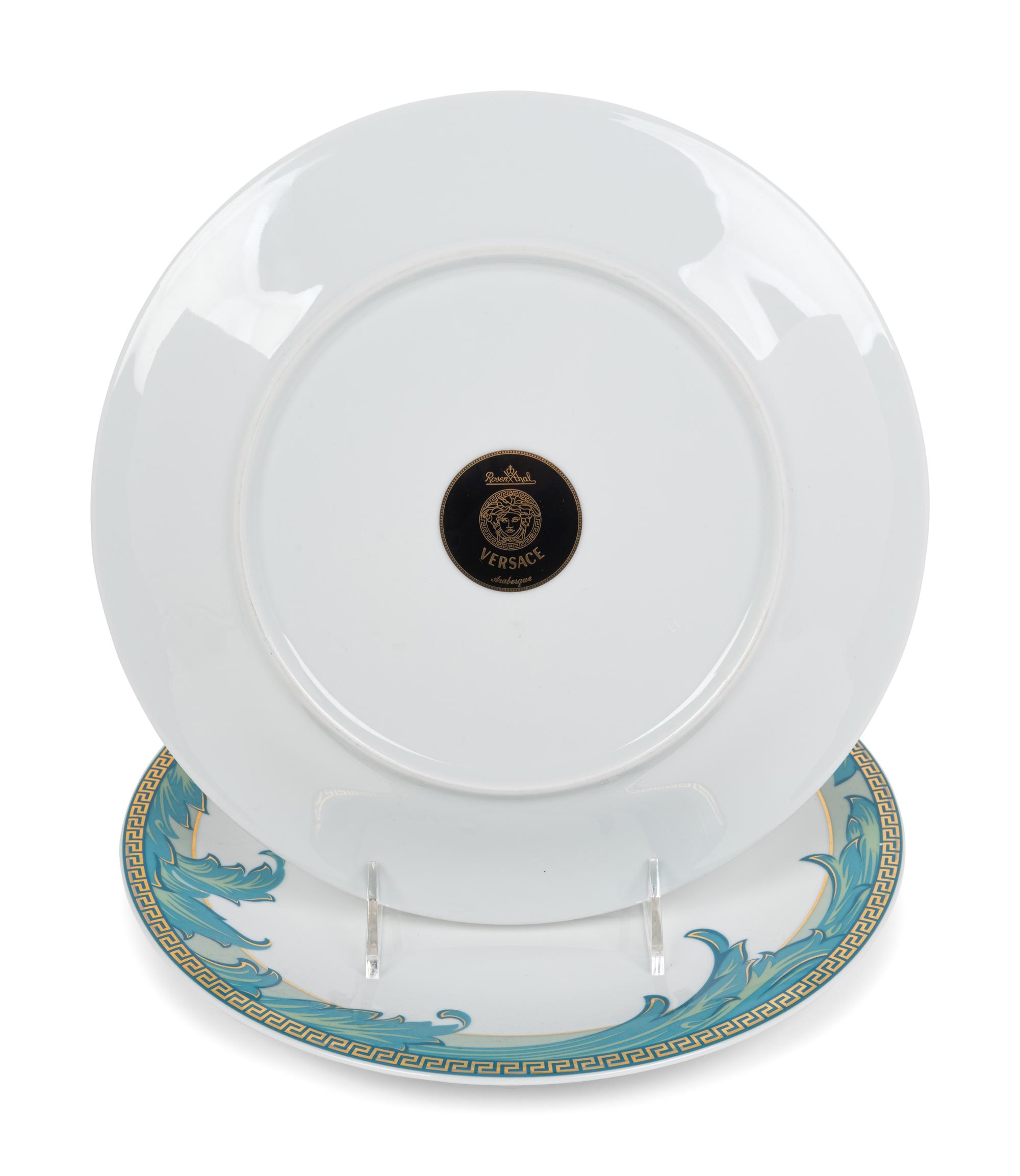 A Group of Versace Arabesque Porcelain Dinnerware