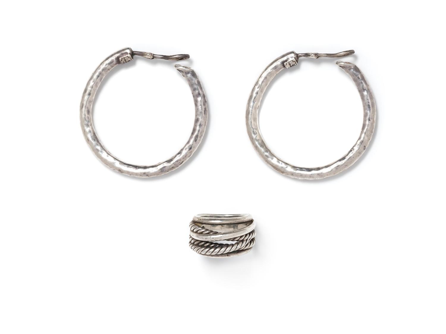 COLLECTION OF STERLING SILVER JEWELRY