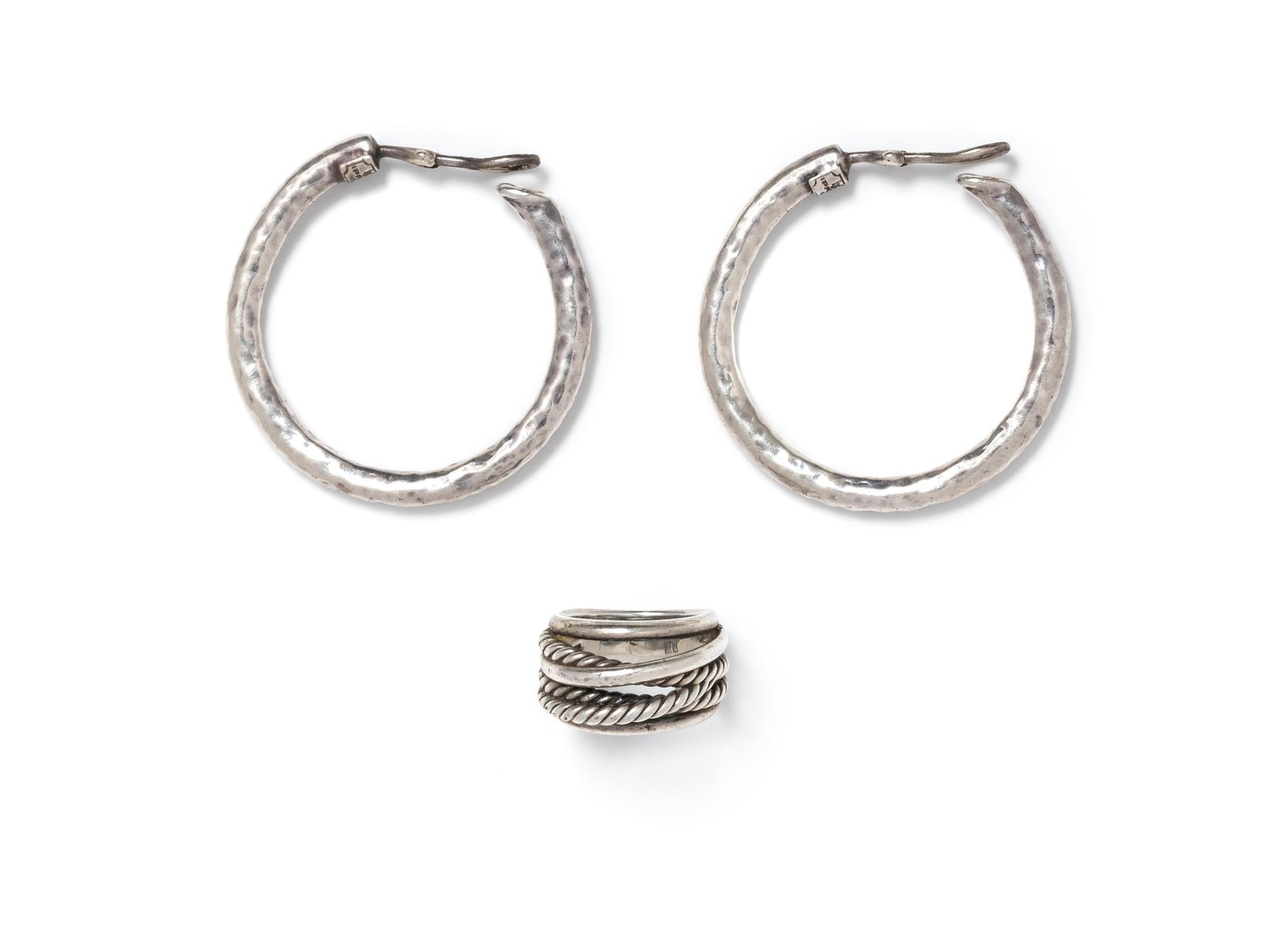 COLLECTION OF STERLING SILVER JEWELRY