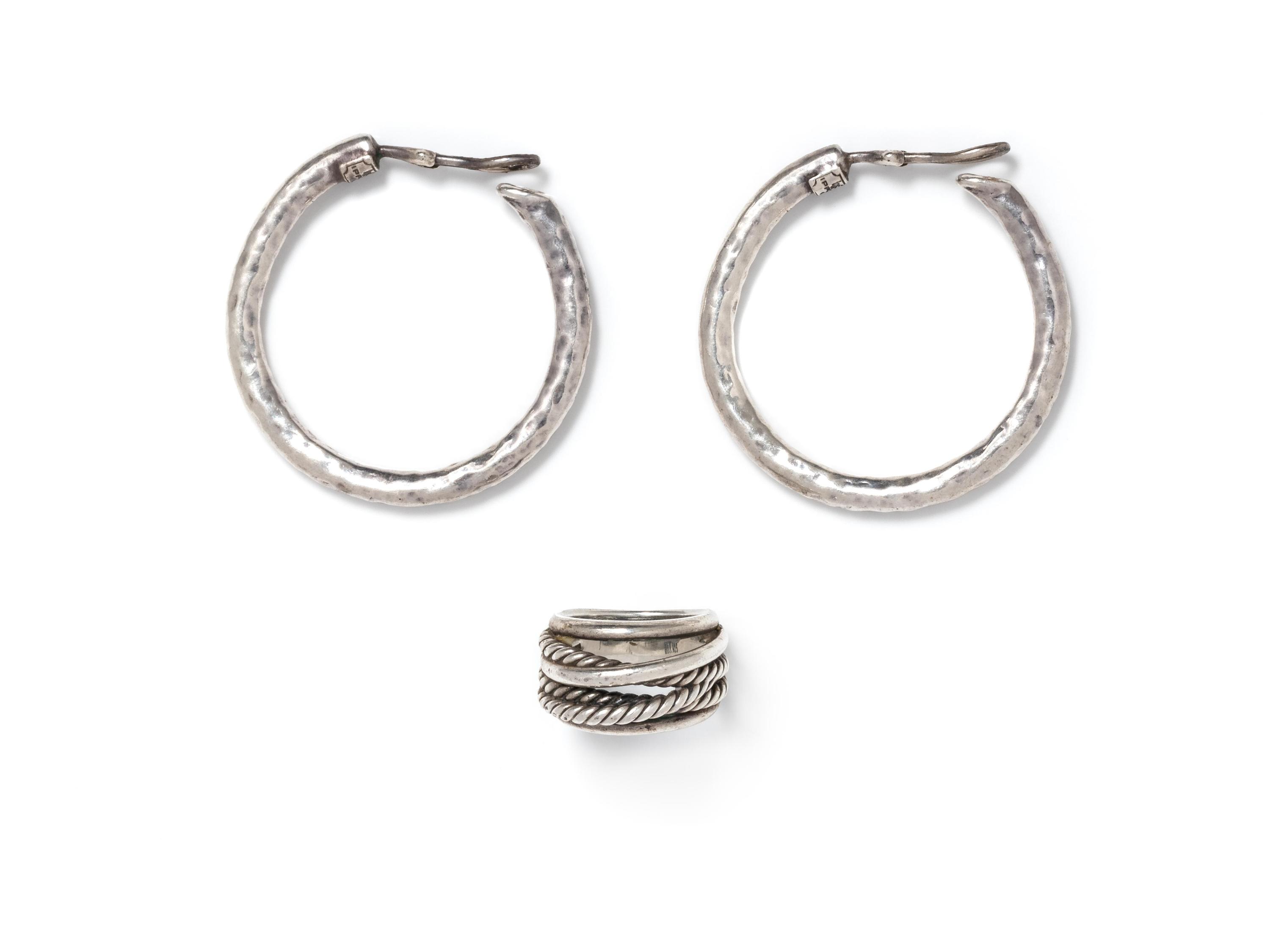 COLLECTION OF STERLING SILVER JEWELRY