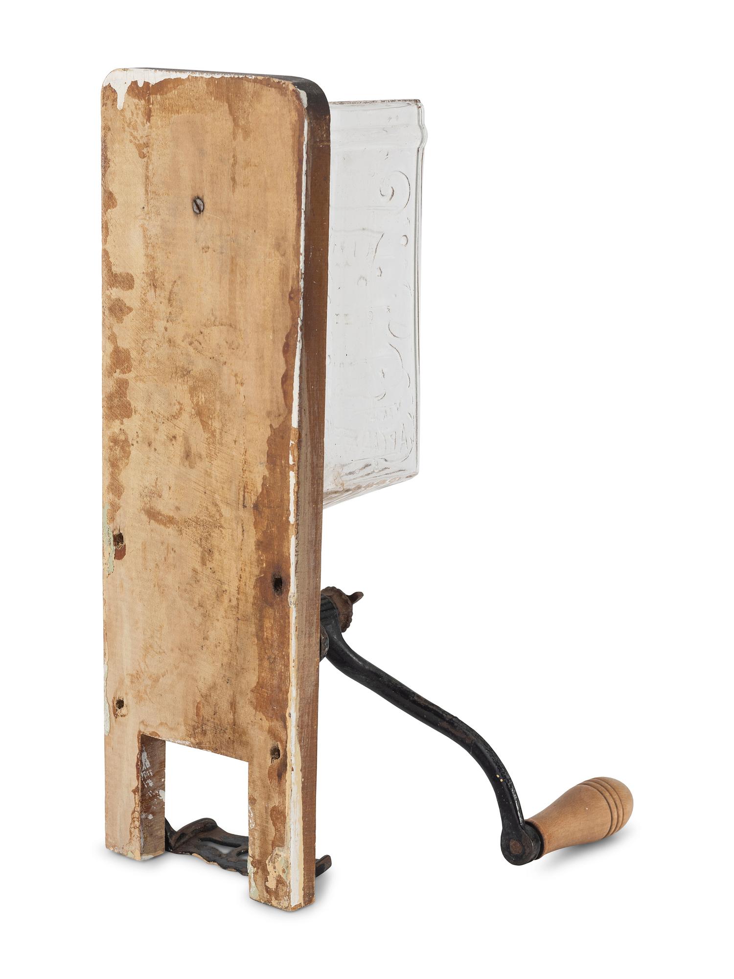A Wall Mount Jewel Glass Coffee Grinder