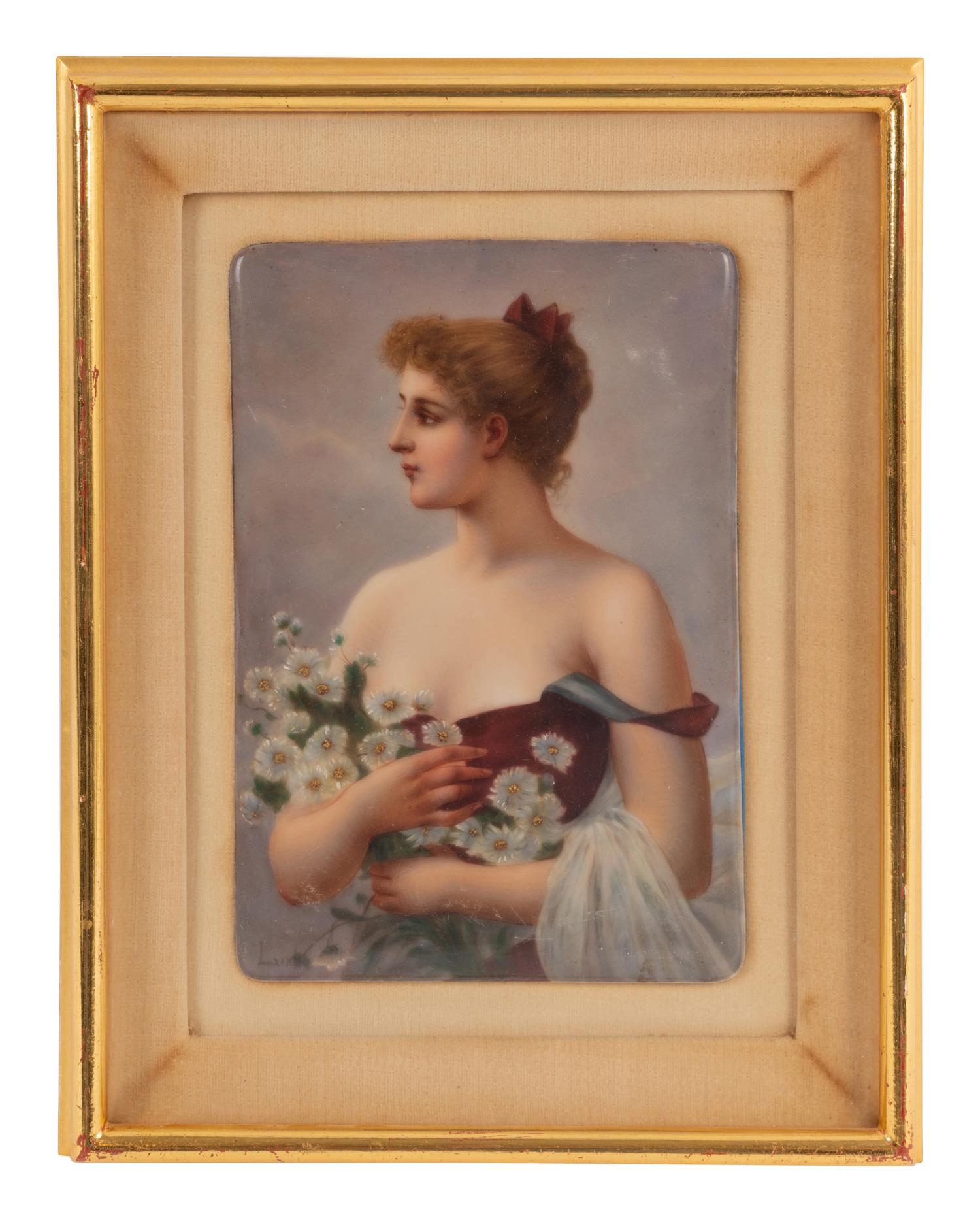A Continental Porcelain Plaque