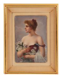 A Continental Porcelain Plaque