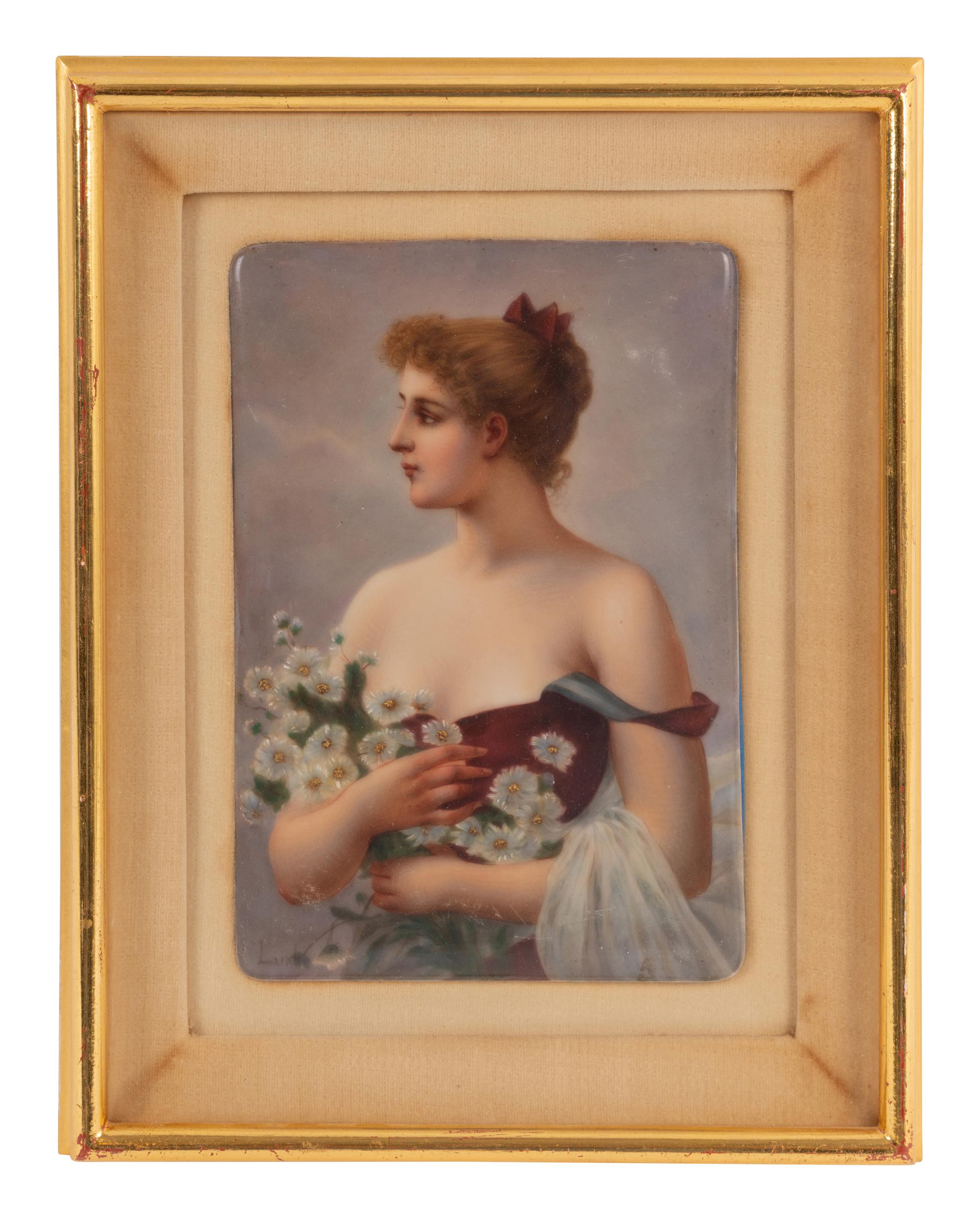 A Continental Porcelain Plaque