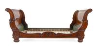 A French Provincial Walnut Day Bed