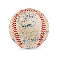A 1987 World Series Champions Minnesota Twins Team Signed Autograph Baseball (Beckett Authentication Services Letter of Authenticity)