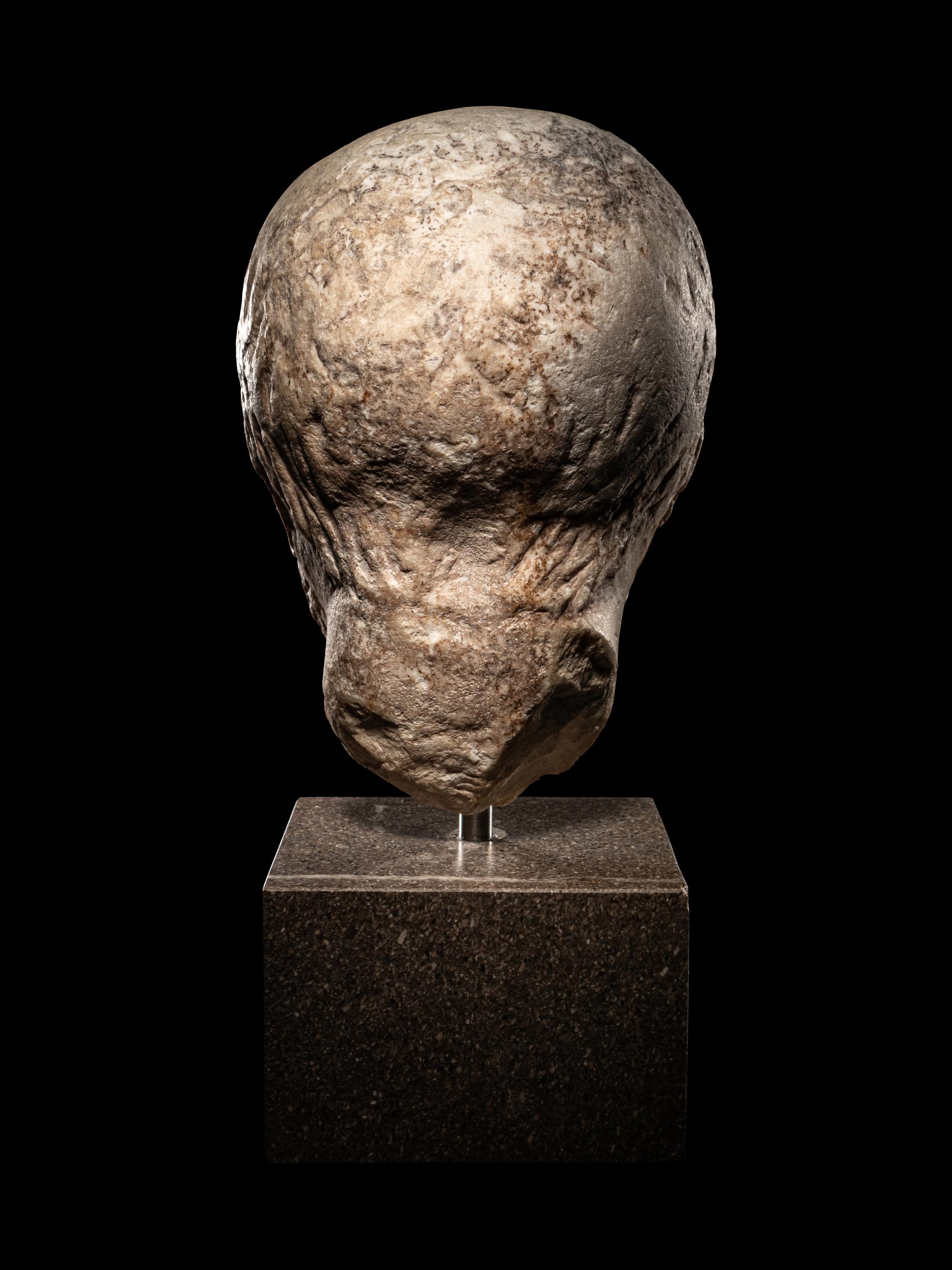 A Roman Marble Portrait Head of Emperor Elagabalus