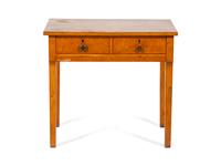 An American Bird's Eye Maple Work Table — 19TH CENTURY