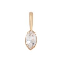YELLOW GOLD AND ROCK CRYSTAL PENDANT