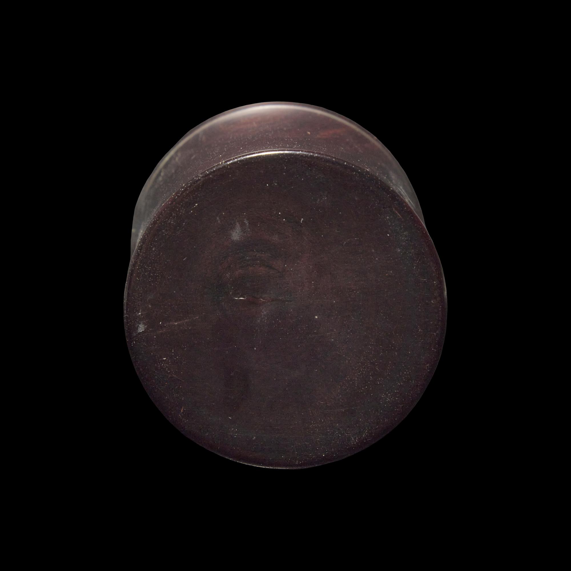 A Small Chinese Zitan Brushpot, Bitong 紫檀素面筆筒