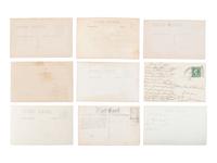 [EARLY PHOTOGRAPHY]. A collection of CDVs, cabinet cards, and real photo postcards, highlighted by a view of Seth Kinman's chair, an occupational view of women at work, views of young men prior to enlisting in the Civil War, and portraiture.