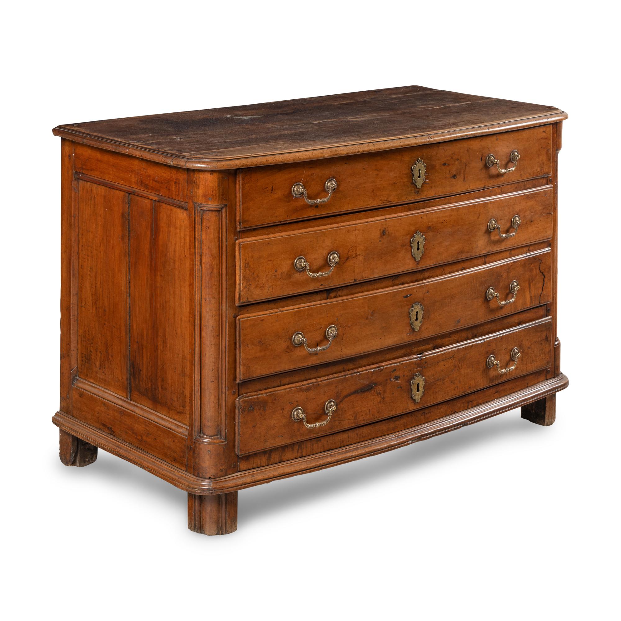 A French Provincial Walnut Chest of Drawers
