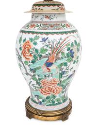 A Chinese Wucai Porcelain Jar and Cover