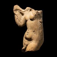A Hellenistic Terracotta Torso of Venus with Dolphin Tail