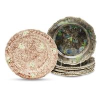 Eight Staffordshire Whieldon-type plates England, late 18th century