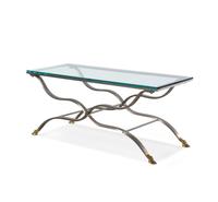 A Steel Cocktail Table in the Style of Gilbert Poillerat