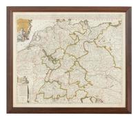 [MAP – GERMANY]. SANSON, Nicolas (1600-1667). L'Empire D'Allemagne Divisée en tous ses Estats. Amsterdam: Pierre Schenk, n.d.