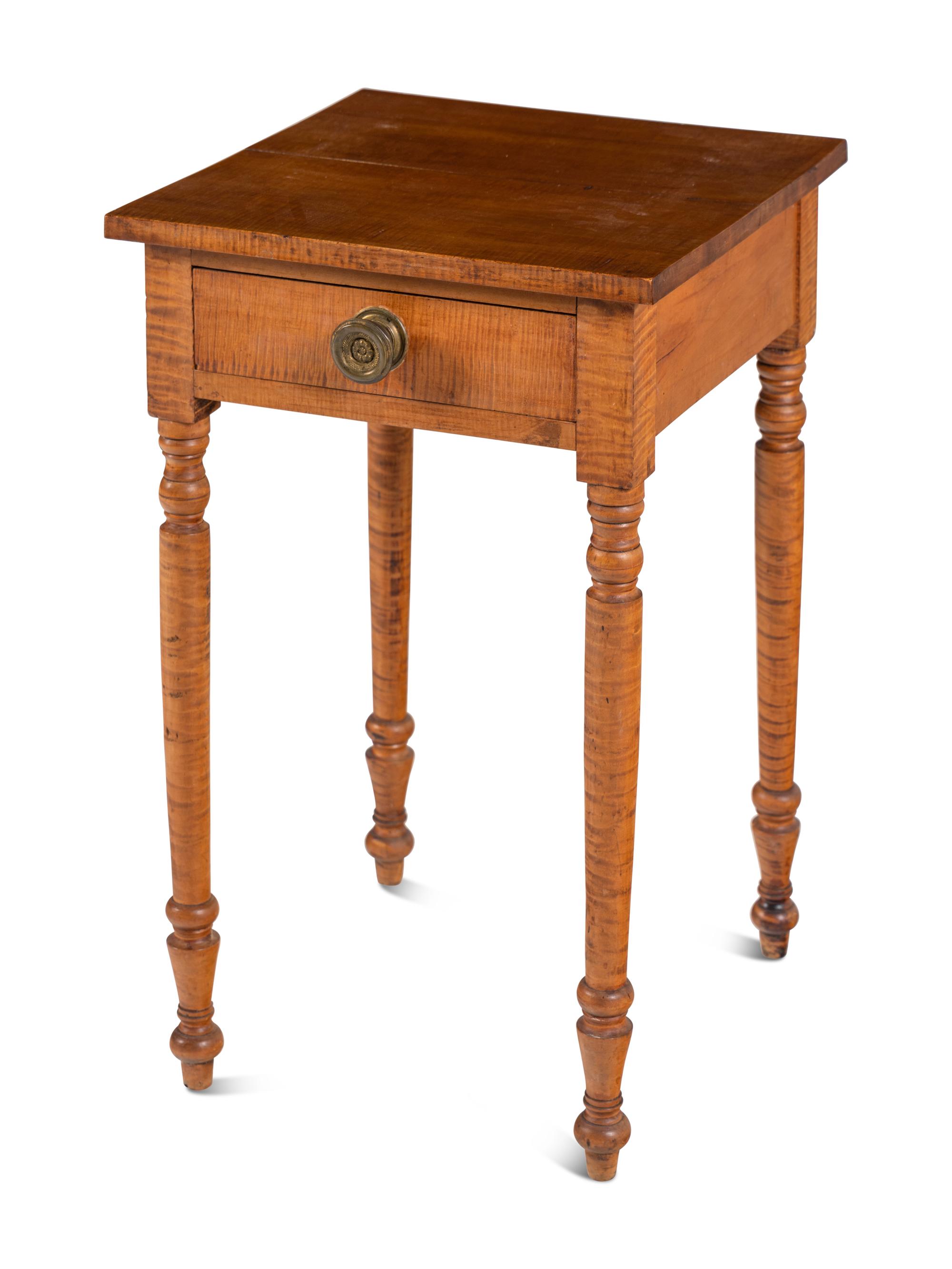 A Continental Maple End Table