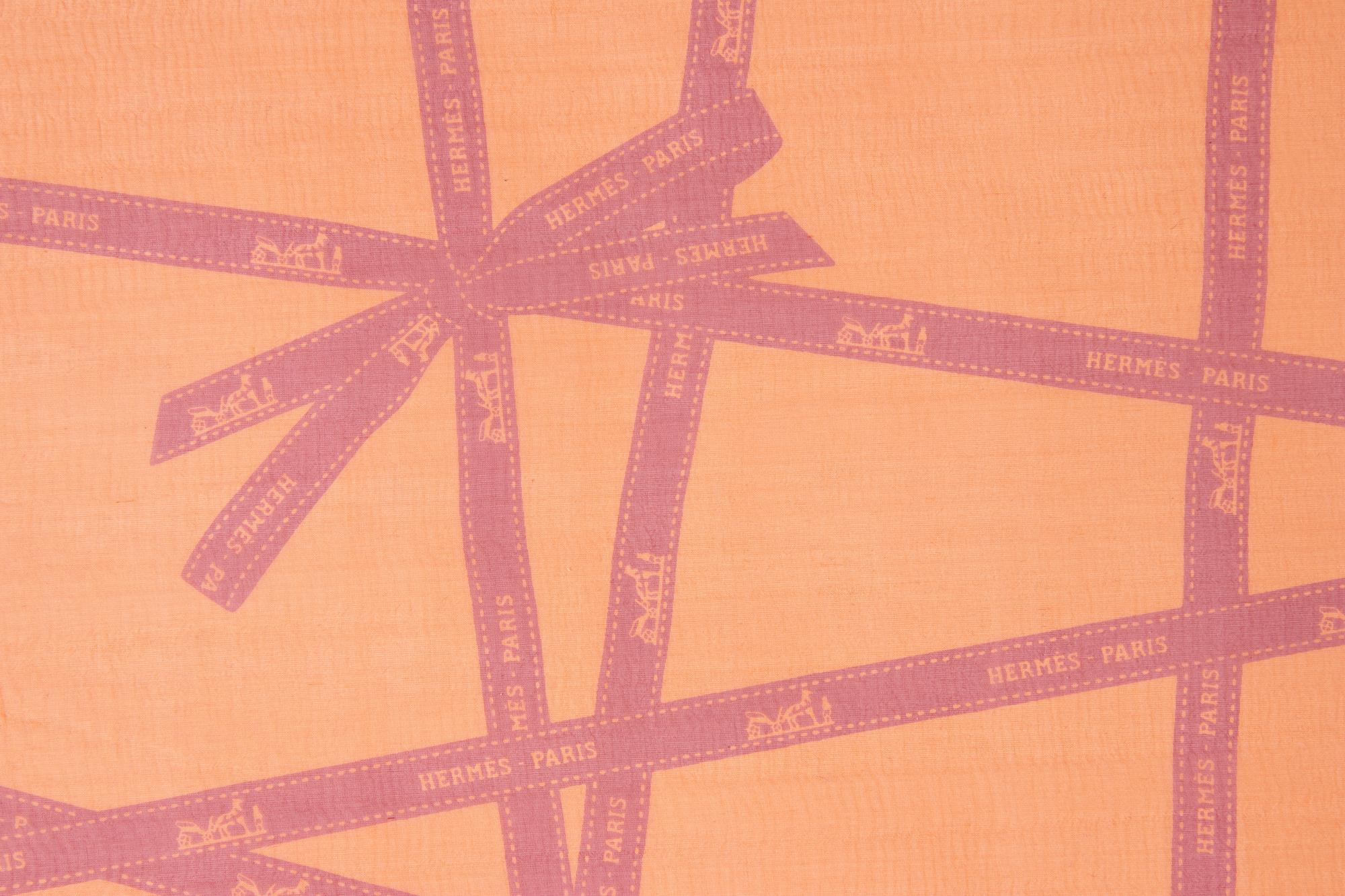 Four Hermès 140cm Silk Chiffon Scarves