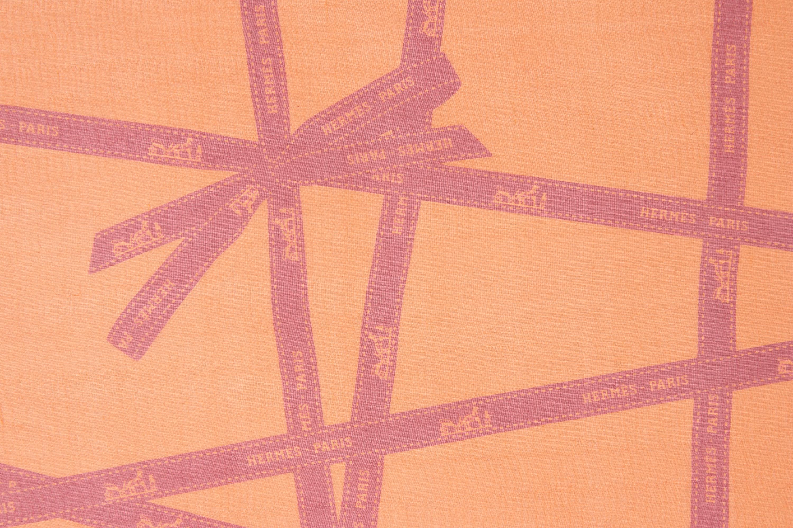 Four Hermès 140cm Silk Chiffon Scarves