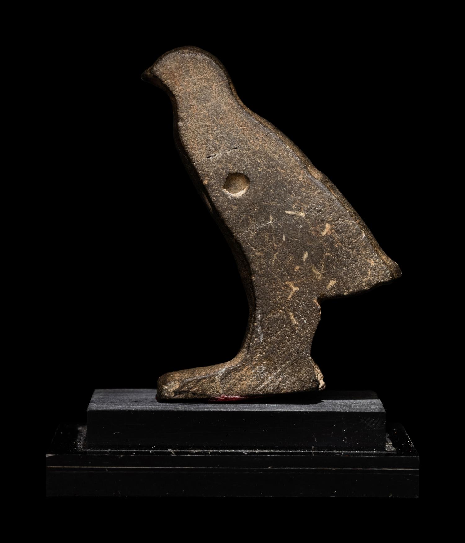 An Egyptian Stone Inlay of the hieroglyph "Hou"