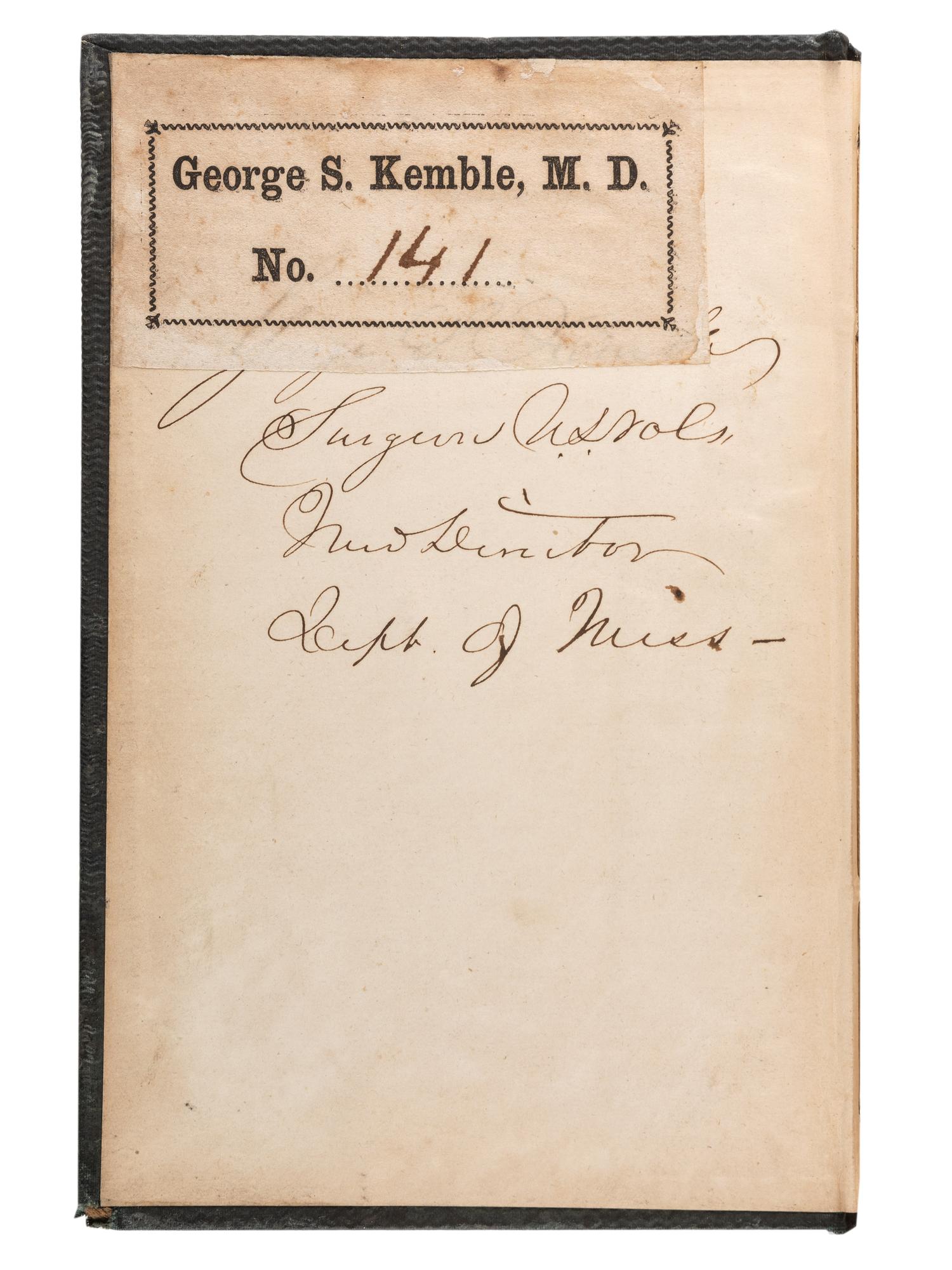 [AFRICAN AMERICANA] -- [CIVIL WAR]. A Sammelband of General Orders Affecting the Volunteer Force , for the years 1861, 1862, and 1863, including the Emancipation Proclamation. Identified to Union Surgeon George S. Kemble.