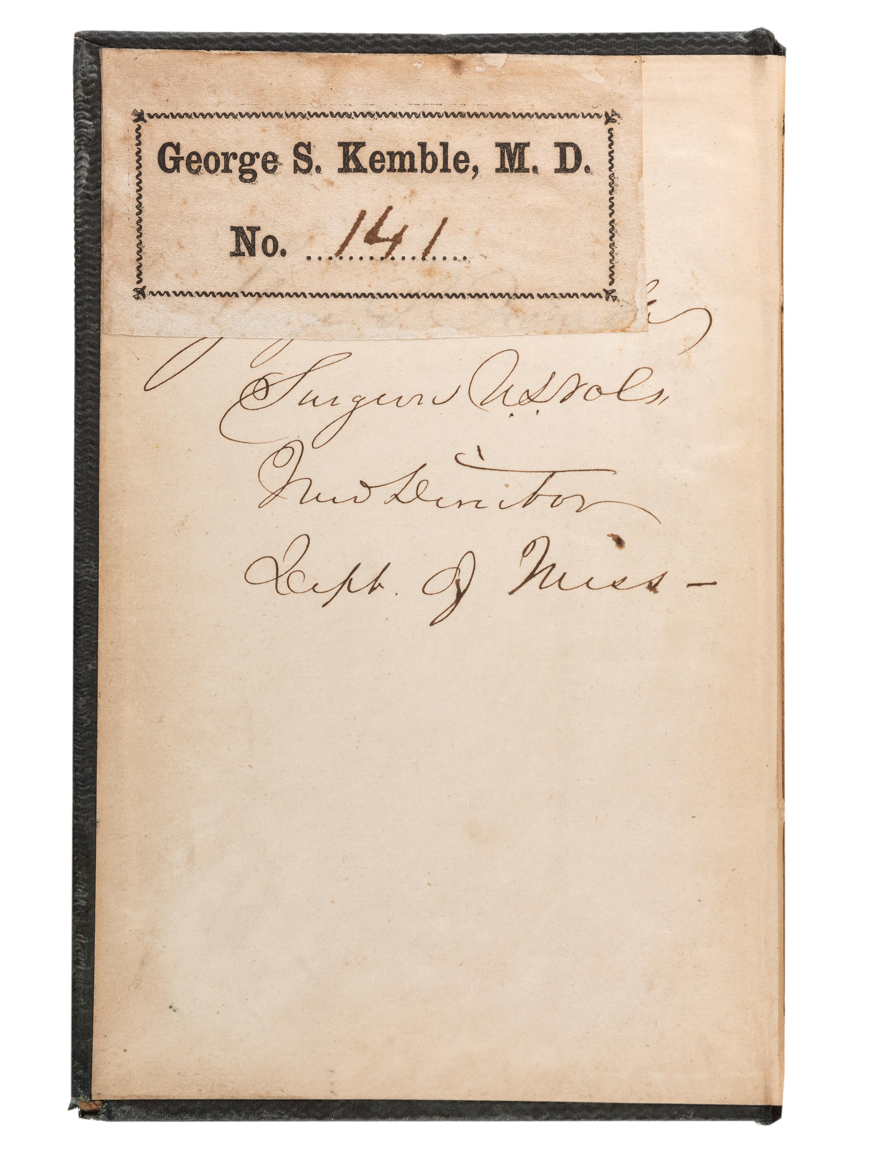 [AFRICAN AMERICANA] -- [CIVIL WAR]. A Sammelband of General Orders Affecting the Volunteer Force , for the years 1861, 1862, and 1863, including the Emancipation Proclamation. Identified to Union Surgeon George S. Kemble.