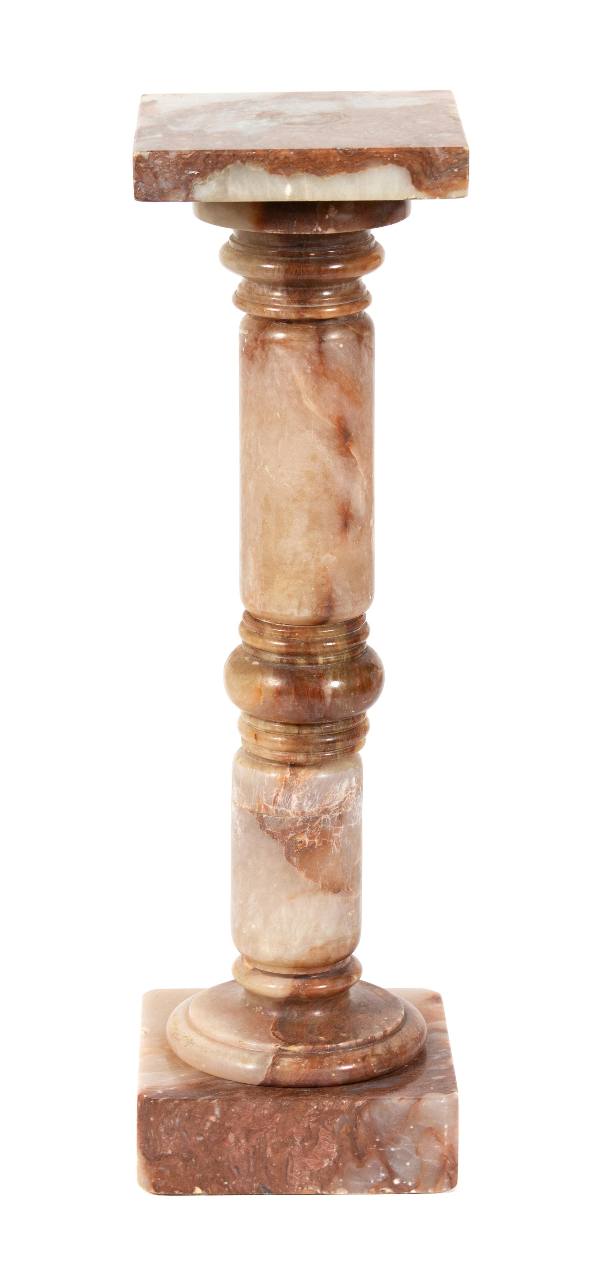 An Onyx Pedestal Height 39 1/2 inches. — 20TH CENTURY