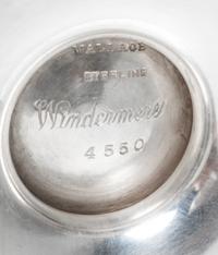 An American Silver Three-Piece Coffee Set, Wallace Silversmiths, Wallingford, CT, Mid 20th Century, Windmere pattern, comprising a coff