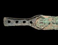 A Group of 5 Luristan Bronze Weapons Including Spearheads and a Sword