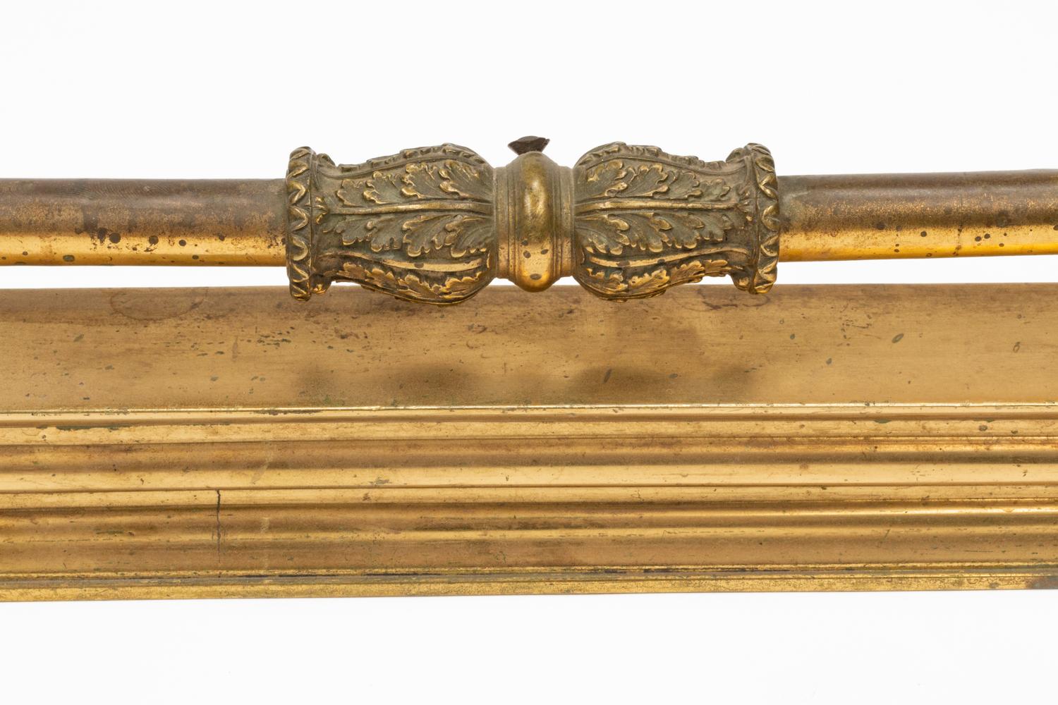 A Regency Style Gilt Bronze Fire Fender