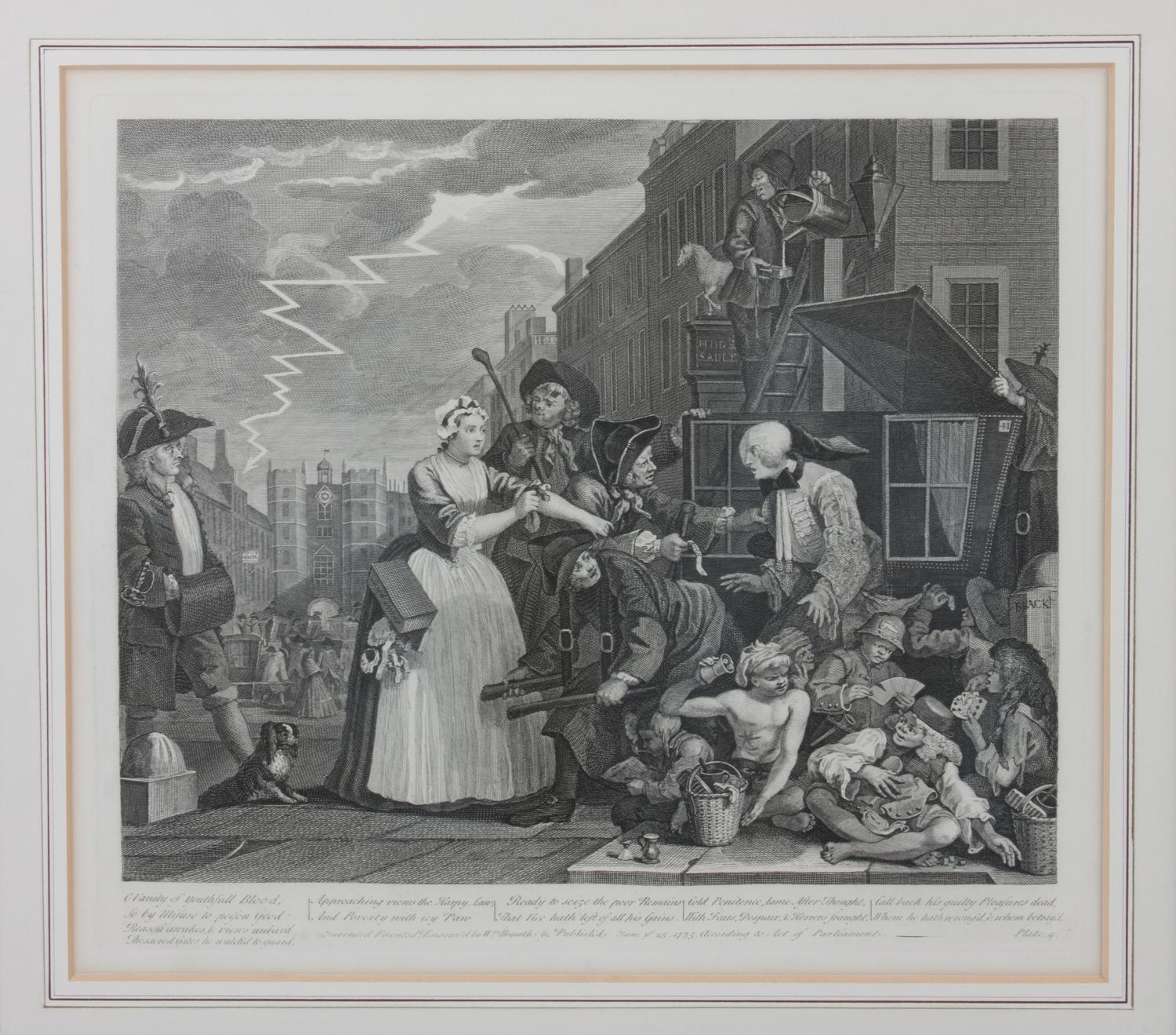 William Hogarth, (British, 1697-1764), The Rake's Progress (plates 1-8)