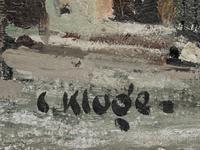 Parisian Boulevard (a double-sided painting)