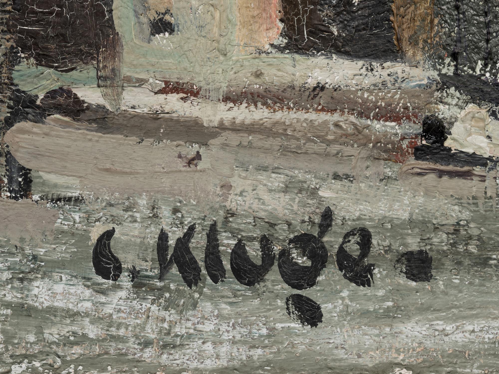 Parisian Boulevard (a double-sided painting)