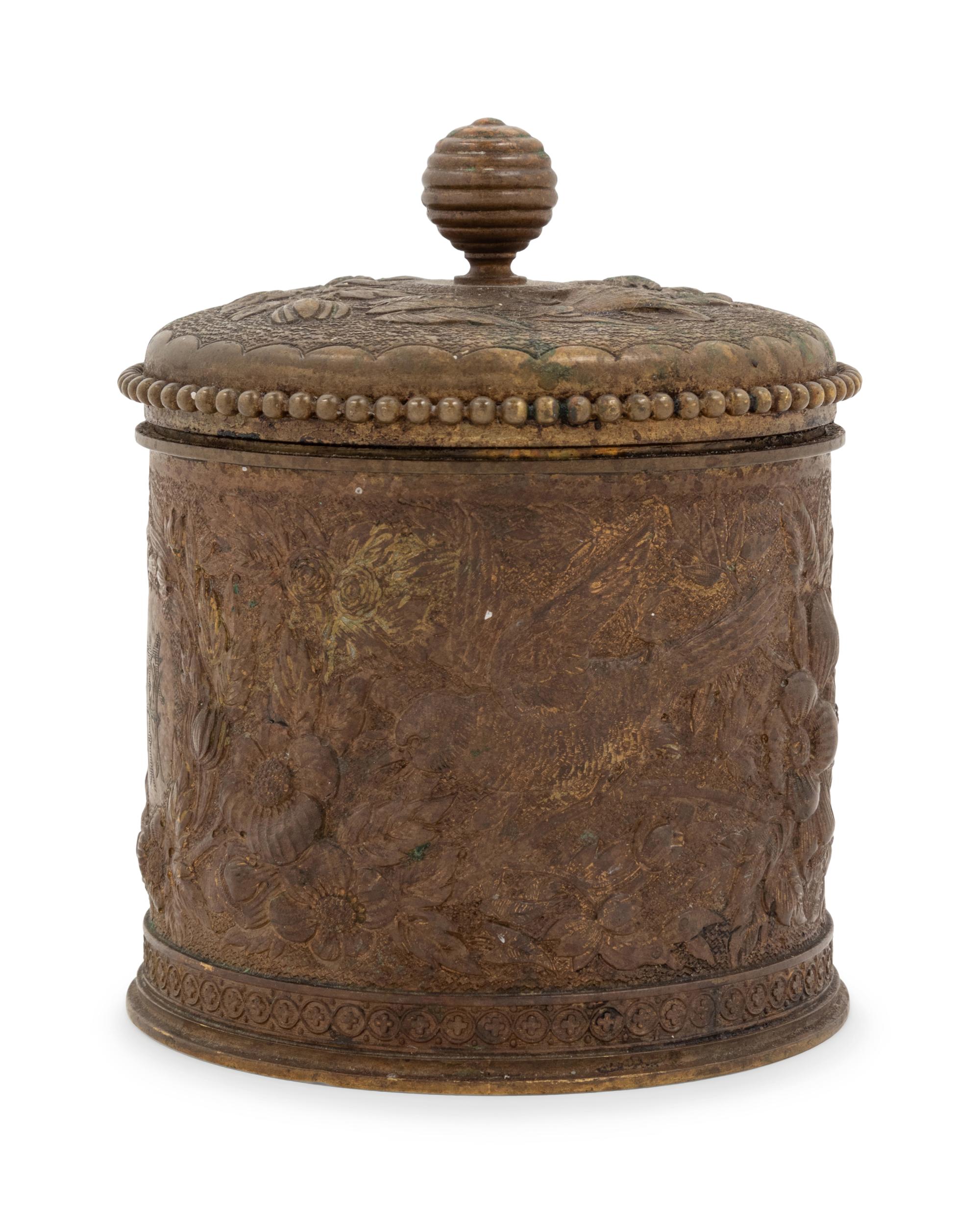 A Tiffany & Co. Bronze Lidded Box