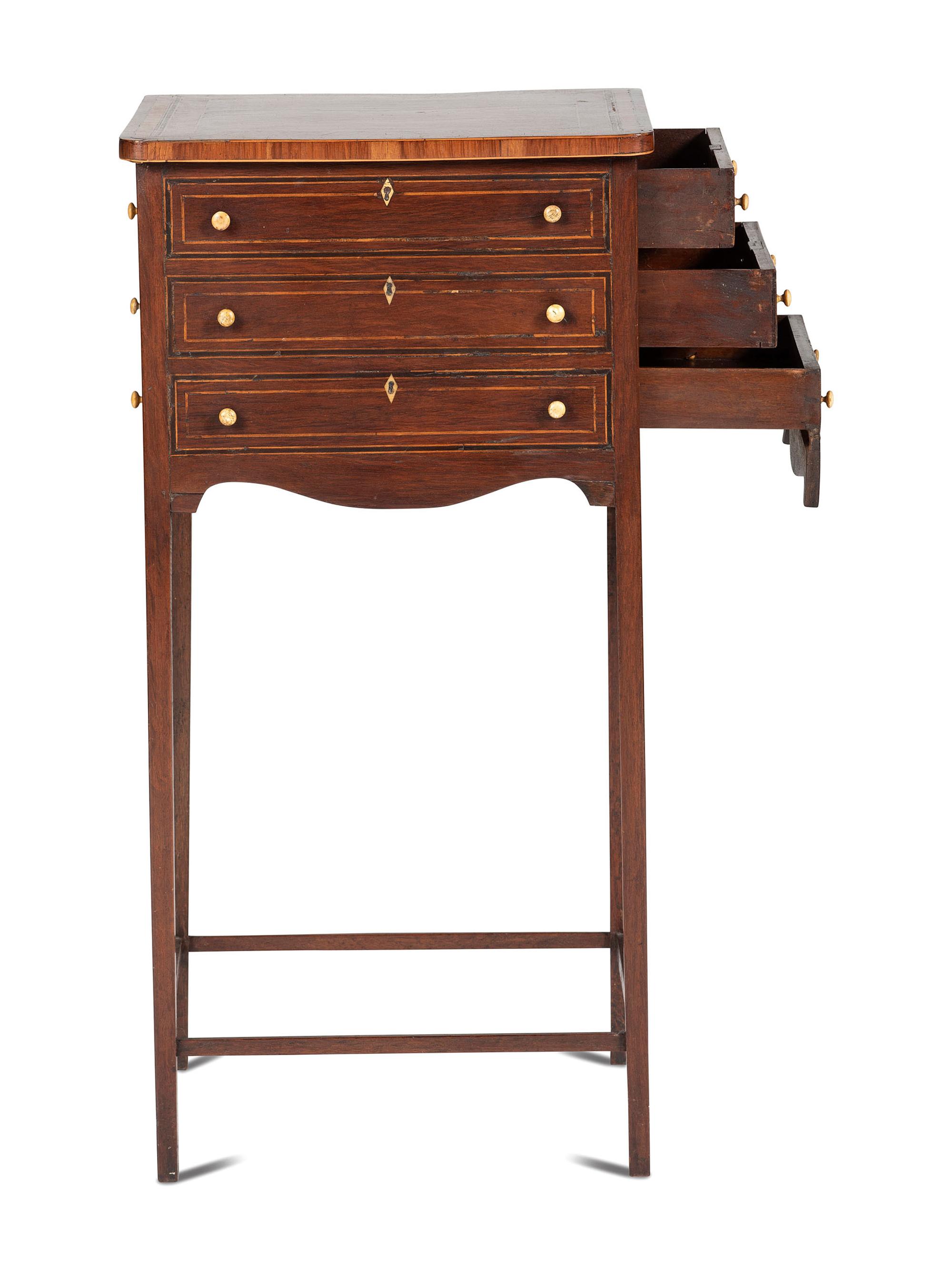 A George III Style Mahogany Work Table