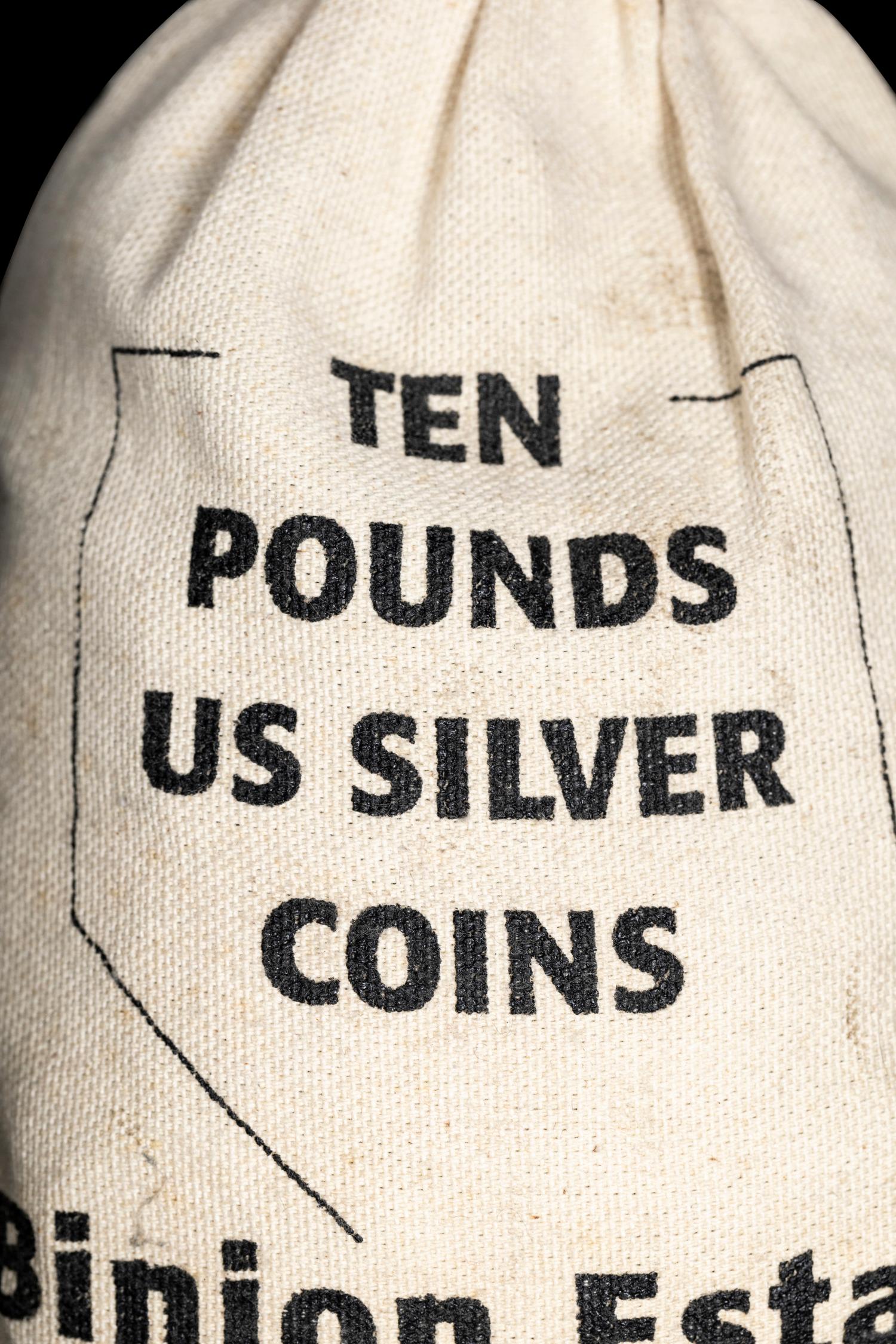 A Binion Estate 10-Pound Silver Coin Sealed Bag