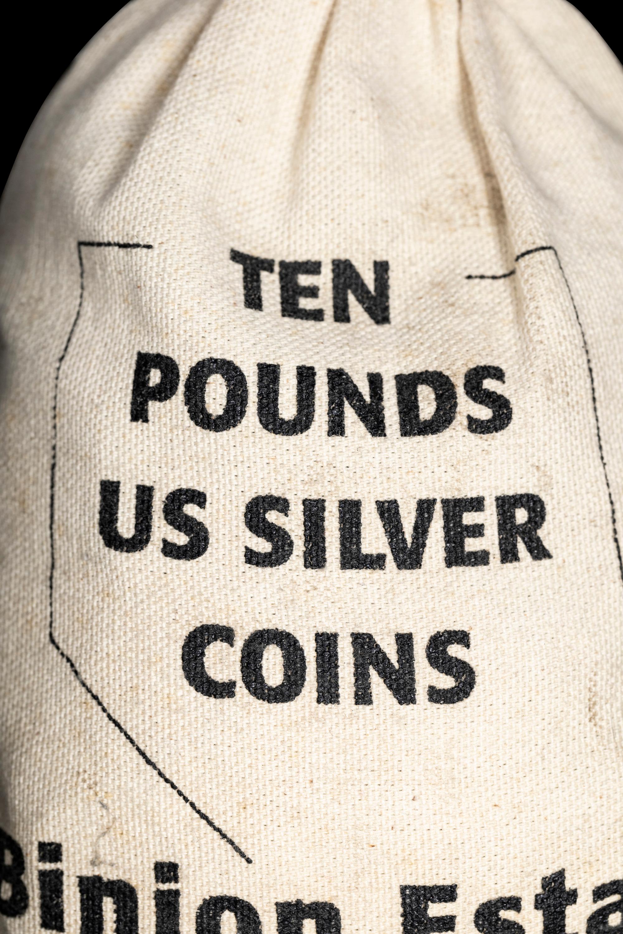 A Binion Estate 10-Pound Silver Coin Sealed Bag