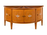 A Rose Tarlow Neoclassical Style Demilune Cabinet