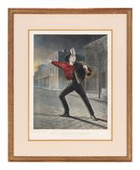 [Prints] Currier and Ives. American Fireman: Rushing to the Conflict