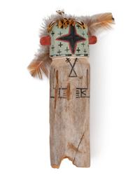 Carved Wood Katsina, Blue Star