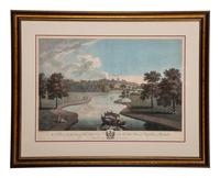 Four English Hand-Colored Landscape Engravings