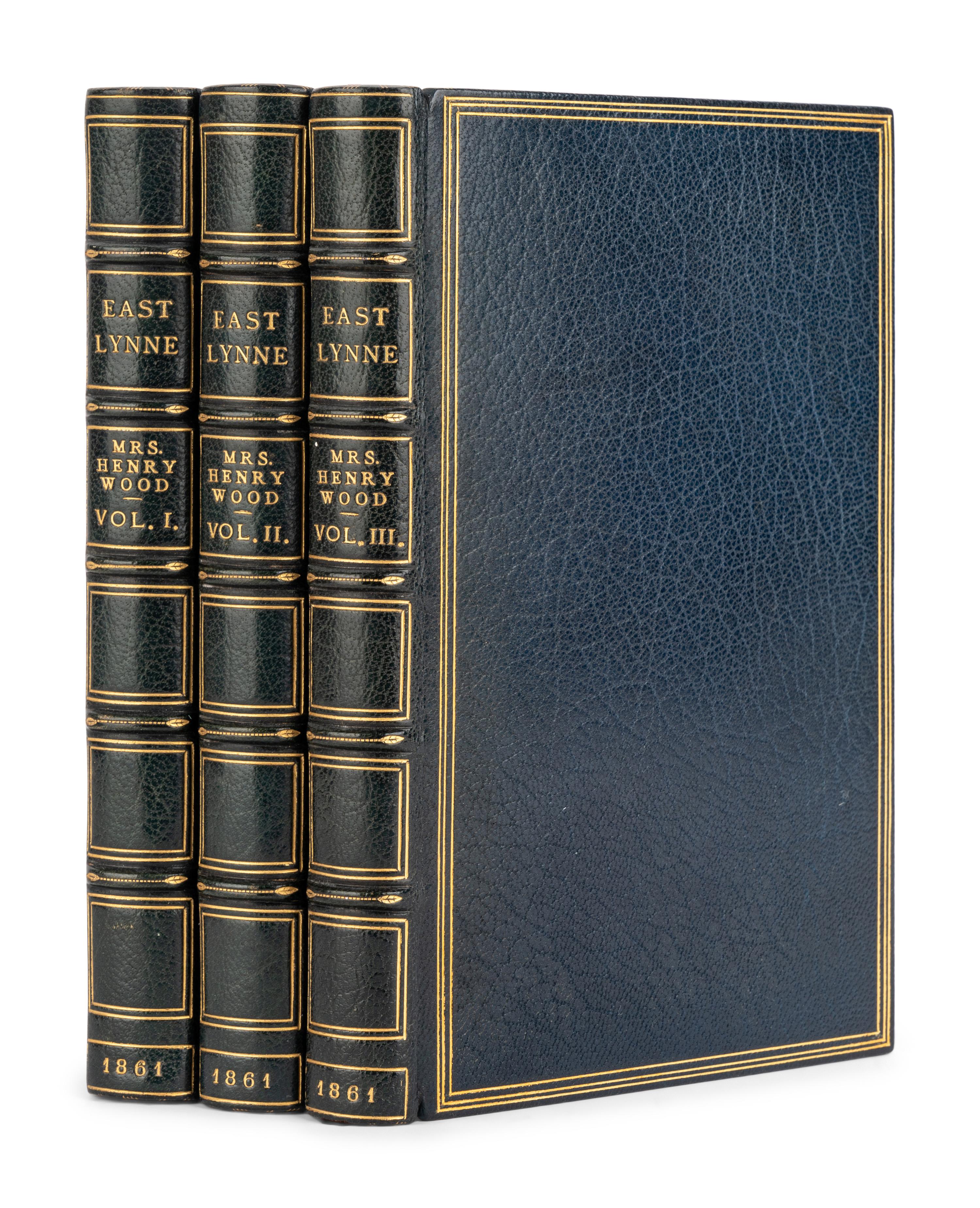 WOOD, Ellen (“Mrs. Henry Wood”) (1814-1887). East Lynne . London: Richard Bentley, 1861.