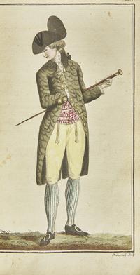 [Color-Plate Books] Cabinet des Modes, ou les modes nouvelles, décrites d'une manière claire & précise, & représentées par des planches en Tailledouce, enluminées.
