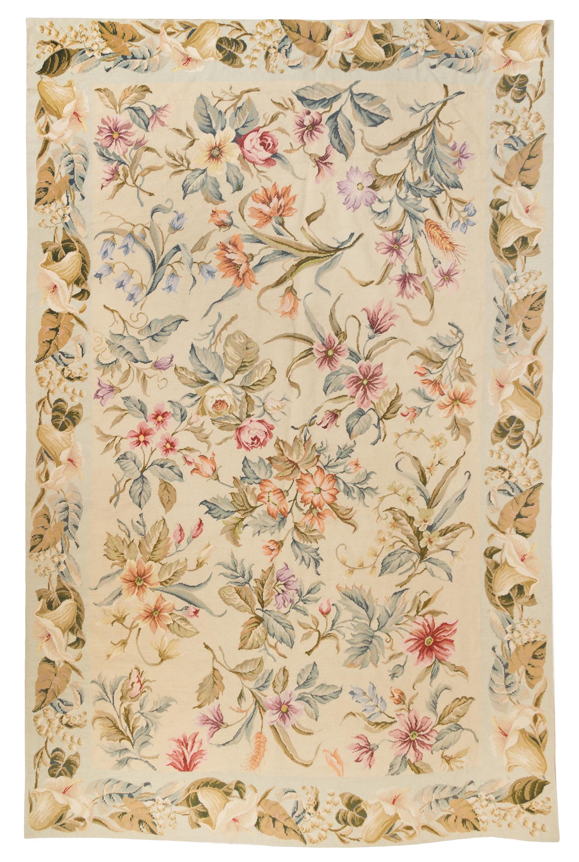 A Needlepoint Tapestry or Floor Cover 8 feet 11 inches x 5 feet 11 inches. — 20TH CENTURY