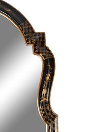 A Pair of Georgian Style Japanned Pier Mirrors