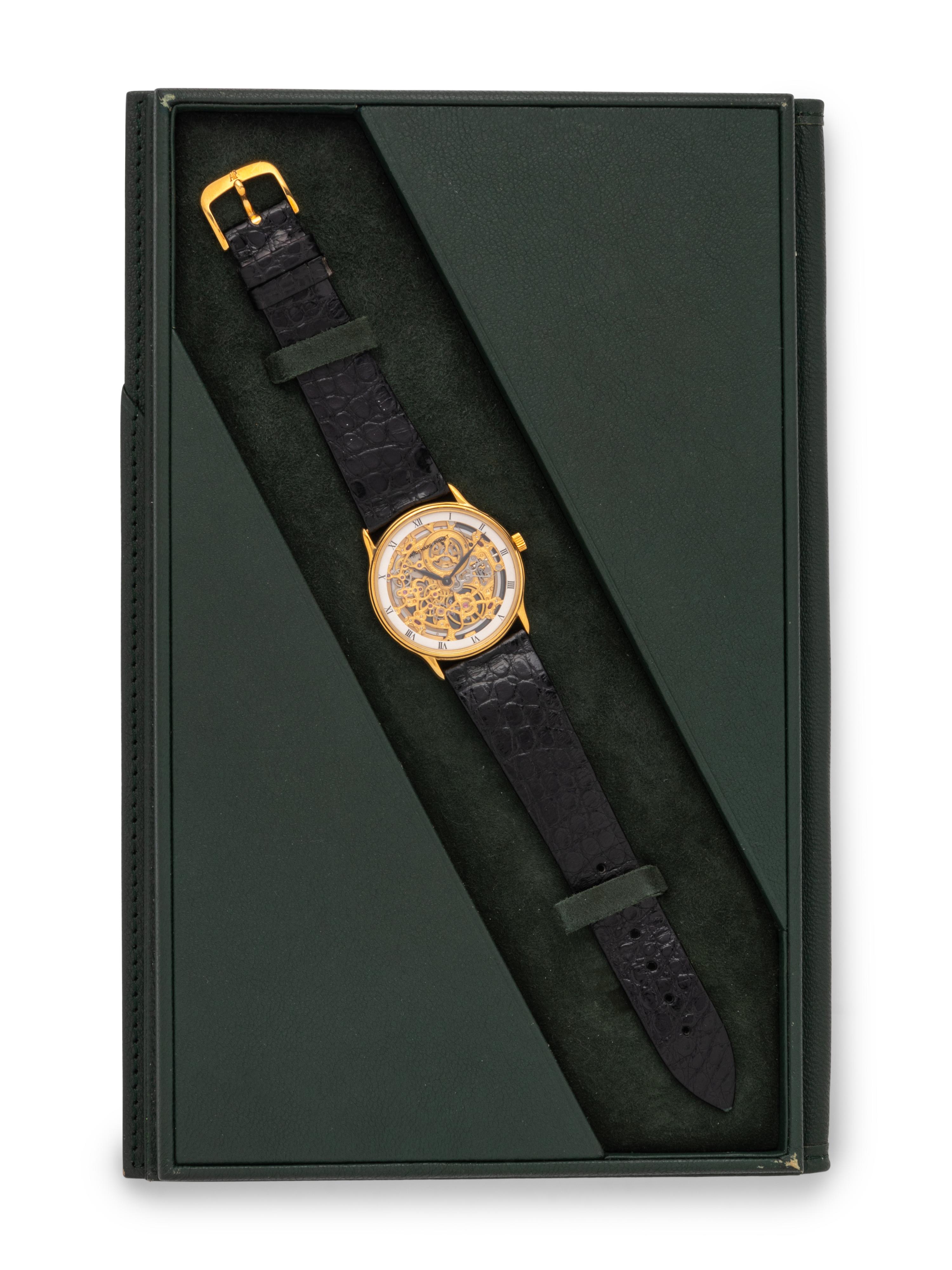 AUDEMARS PIGUET, 18K YELLOW GOLD SKELETONIZED WATCH